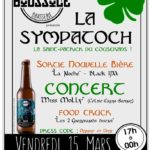 saint-patrick soirée en ariége a la brasserie la boussole avec la cuisine des 2 gourmands disent