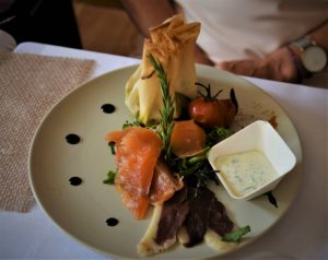 Assiette d'entrée Terre & riviére d'Ariége