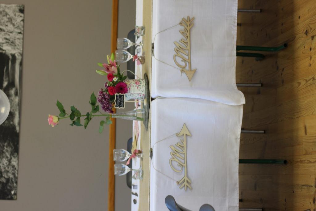La table des mariés